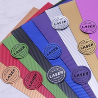 Lembaran Kulit PU Laserable 12x24 Inci untuk Label Kain, Lembaran Kulit Sintetis Tebal Premium yang Dapat Dilaser dengan Lapisan Belakang Abu-abu
