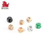 Ensemble de dés D&D en bois personnalisés à coins arrondis avec sac - Prix d'usine, durable et écologique pour jeux de rôle