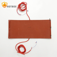 Almohadilla Calefactora de Silicona de 110V/220V con Aislamiento de Esponja y Sensor de Temperatura con Termopar para Control de Calentamiento de Tanques