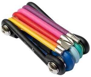 Bike Repair Tool <strong>Set</strong> Foldable 9pc <strong>Wrench</strong> Key <strong>Set</strong> Mini <strong>Colorful</strong> 9 in 1 <strong>Wrench</strong> Hex Key for Car Repair - Product Image 1