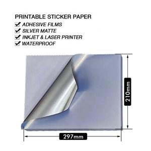 <span class=keywords><strong>Etichette</strong></span> Adesive Stampabili in <span class=keywords><strong>Fogli</strong></span> Completi Compatibili con Stampanti a Getto d'Inchiostro e Laser, Carta Adesiva Vinilica Impermeabile A4 - Product Image 2
