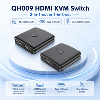 Commutateur HDMI bidirectionnel 8K 60Hz 2 entrées 1 sortie 1 entrée 2 sorties, séparateur HDMI, commutateur PI3WVR14412, boîte d'alimentation Type C pour PC PS5