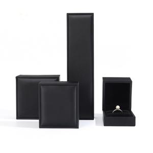 Boîtes à bijoux modernes rectangulaires en cuir PU avec doublure en velours, logo personnalisé, pour broche, bracelet, collier, bague, boucles d'oreilles, boîte cadeau - Product Image 2