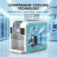 Máquina de Hielo Raspado Portátil Estilo Bingsu/Kakigori, Compacta, con Entrada Directa para Botella, Totalmente Automática, para Uso Doméstico