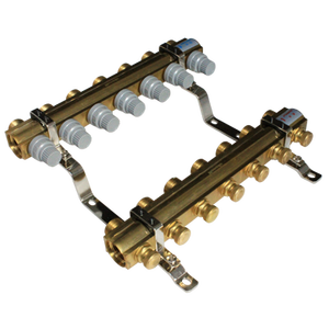 HF216B 7ウェイアンダーフロア暖房混合温度制御分布センター真鍮マニホールド - Product Image 6