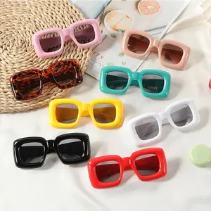 Óculos de sol olho de gato para meninos e meninas de 3 a 12 anos, óculos de sol em forma de lábios, novidade da moda punk infantil, óculos engraçados da moda