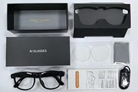Lunettes intelligentes Z01 avec IA - Anti-lumière bleue, traduction linguistique, écoute de musique sur téléphone portable, lunettes intelligentes