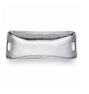 Plateau de service en laiton de concepteur de luxe Plateau en métal décoratif fini mat avec plateau d'affichage de service de conception de coupe - Product Image 4