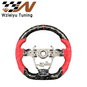 Volante Deportivo de Fibra de Carbono con Lámina de Oro Forjado, Adorno de Cuchilla y Cuernos de Diablo, Mejora Interior Deportiva Compatible con <span class=keywords><strong>Chevrolet</strong></span> Corvette C8 - Product Image 6
