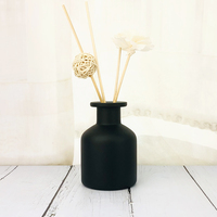Meilleur prix – Flacons diffuseurs à bâtonnets noirs mats de luxe personnalisés de 50 ml, 100 ml, 150 ml, 250 ml avec bouchon à vis et emballage écologique