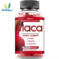 Capsules de Maca Noire Plus pour des Fesses Volumineuses et des Courbes Attrayantes - Stimulant d'Endurance et de Force - Complément Alimentaire à Base de Racine de Maca Noire pour Adultes