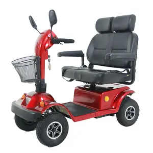 500w Doppel Zwei 2-Sitzer Sitz Sitz Klappbare behinderte ältere Menschen E 4 Allrad-Elektromobil für Erwachsene