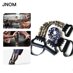 สายปรับแรงดึงที่แขนแบบมัลติฟังก์ชั่นเชือกยางแบบสามรูสายช่วยฝึกออกกำลังกายสามารถปรับแต่งได้ - Product Image 5