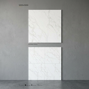 Marmo Classic Carrara White Digital Glazed Porcelain Tiles 1200x1200mm Polished Floor Slabs - Product Image 1