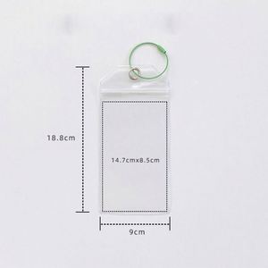 Etiqueta de equipaje de PVC al por mayor con bucles de acero y cierre superior con cremallera para viajes y cruceros, hecha de plástico - Product Image 5