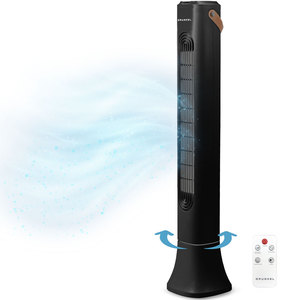 Ventilatore a torre Grunkel da 50 W, 3 velocità, oscillante, per la circolazione dell'aria - Product Image 1