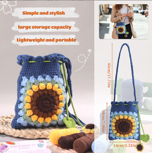Kit <span class=keywords><strong>de</strong></span> ganchillo fácil DIY para bolsas <span class=keywords><strong>de</strong></span> <span class=keywords><strong>punto</strong></span> bordado costura tela <span class=keywords><strong>de</strong></span> algodón <span class=keywords><strong>punto</strong></span> <span class=keywords><strong>de</strong></span> <span class=keywords><strong>cruz</strong></span> para Halloween hilo <span class=keywords><strong>de</strong></span> Navidad lienzo incluido - Product Image 6