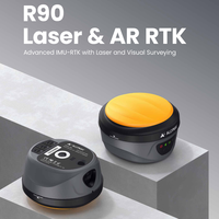 ALLYNAV R90 Laser & AR RTK IMU-RTK avancé avec laser et levé visuel (Base + Rover + Logiciel + Contrôleur + Accessoires)