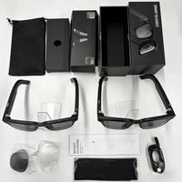 Lunettes AI HD 1080P avec enregistreur vidéo, caméra unique 8MP, batterie 300mAh, commande vocale, traduction en temps réel, lecteur de musique, Type-C
