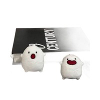 Breloque de sac créative Wala, pendentif couple en peluche mignon en forme de Mochi, porte-clés poupée Kawaii, figurine inspirée du cœur pour filles, en polyester