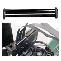 Boîtier de l'ordinateur central Câble de carte graphique 90 degrés 30cm PCIE3.0 16X Gen 3 Serveur Adaptateur Extender Pcie Flexible Cable Reverse