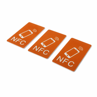 Carte PVC NFC miniature personnalisée NTAG213 avec fonction anti-collision, codage URL/texte, carte laminée couleur haute résolution