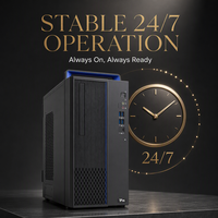 Novo Computador Desktop Linux Pré-carregado Hygon 8 Core com Baixo Ruído, Monitor de 23.8 Polegadas, 8GB, SSD de 512GB, GPU de 2GB, PC Personalizado ODM