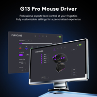 Ratón para Juegos G13 PRO Tri-Modo Inalámbrico 2.4G PAW3311 RGB con Base de Carga y Software Programable para PC, Esports Profesional
