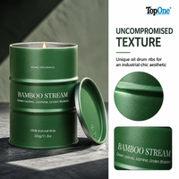 Bougie parfumée écologique TopOne en cire de soja naturelle, sans fumée, grande capacité, pour projets de design d'intérieur
