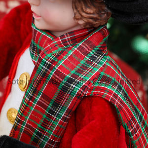 SOTE Fashion 50x70CM Ensemble <span class=keywords><strong>de</strong></span> Poupées <span class=keywords><strong>de</strong></span> Noël Chantantes en Pied, Chorale <span class=keywords><strong>de</strong></span> Noël Rouge et Verte, avec Livres <span class=keywords><strong>de</strong></span> Chant et Bibles - Product Image 5