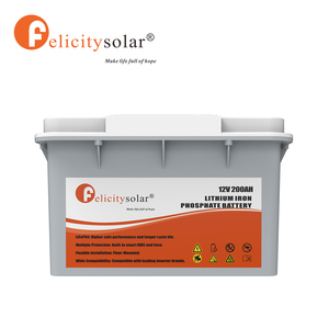 Paquete de Baterías Felicitysolar de 12V 2.56kWh 200Ah Serie FLA12200 - Más de 6000 Ciclos 95% con BMS Inteligente para Inversores Solares FLA12200 Scal - Product Image 4