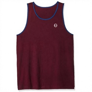 Latest Style <b>Men's</b> Solid Color Casual Tank Top Custom Logo Plus Size <b>Tie</b> Dye Design-Breathable Quick Dry Eco-Friendly Gym Wear - Product Image 1