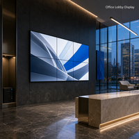 Mur vidéo LCD IPS 46 pouces avec cadre de 1,8 mm et contrôleur de mur vidéo, luminosité 500 cd/m² pour signalétique de hall d'entreprise