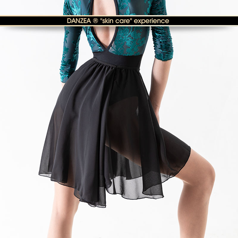 [dark night black] narrow waist dress