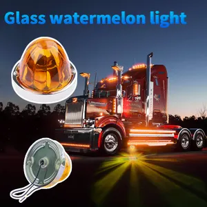 Signal Marker Light DC12V/24V Halogen Bulb Truck Glass Watermelon Light