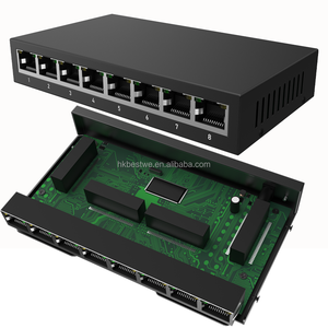 จัดส่งเร็ว โรงงานจีน สวิตช์อีเธอร์เน็ต 8 พอร์ต 1000Mbps ฮับเครือข่าย LAN สวิตช์เครือข่ายเดสก์ท็อป 8GE ตัวแยกสัญญาณ - Product Image 1
