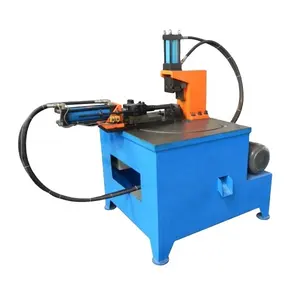 China top scale customized fast delivery hydraulic V-Notching Arc Punching Machine for Round Angled Tube Pipe for good welding