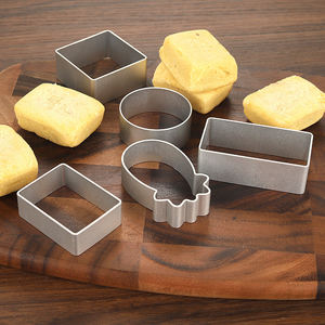 8 Anneaux à mousse en acier inoxydable Coupe-biscuits pour gâteaux aux fruits - Product Image 6