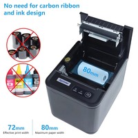 2024 nuevo Xprinter precio barato de fábrica en stock USB LAN recibo térmico POS 80mm impresora térmica con adaptador incorporado