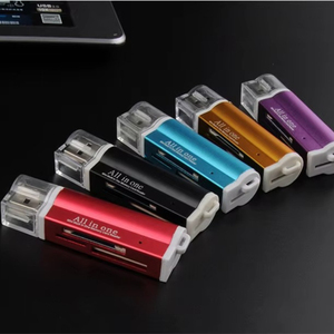 Lector de Tarjetas USB de Aluminio, Colorido, USB 2.0, 4 en 1, Adaptador de Lector de Tarjetas de Memoria para Micro SD, SDHC, TF, <span class=keywords><strong>Mini</strong></span> SD - Product Image 5