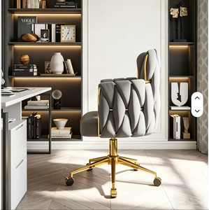 Light Luxury Modern Bedroom Dressing <b>Stool</b> Golden Nail Desk Chair for Home Use Makeup Chair for Dressing Salon Furniture - Product Image 6