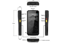 Vente chaude V520 De Poche Android 10 Docking Chargeur 2D Barcode Scanner RFID Wi-Fi Communication 4G Mémoire Restaurant Au Détail MTK