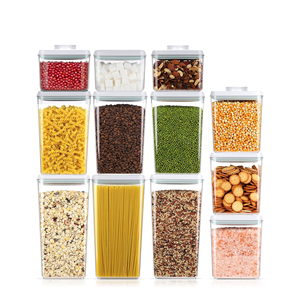 Modern Design Rectangle Injection Molded Transparent Storage Container 1L Capacity Eco-Friendly Food Safe <b>Kitchen</b> <b>Pantry</b> Fridge - Product Image 1