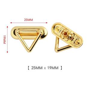 Chất lượng cao lớn kim loại <span class=keywords><strong>Snap</strong></span> Nút Kẽm hợp kim kim loại nút 4-Part tam giác vuông nút trang trí cho quần áo Túi xách may mặc - Product Image 4