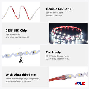 ADLED Zig Zag SMD2835 72LED/m 6mm Flexible <b>LED</b> Strip 12V Remote Control ROHS Certified Outdoor Ceiling Lighting - Product Image 5
