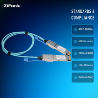 Câble optique actif QSFP-DD AOC 400G, module fibre optique QSFP-DD vers QSFP-DD 400 Gbit/s pour commutateur de centre de données, longueur personnalisée