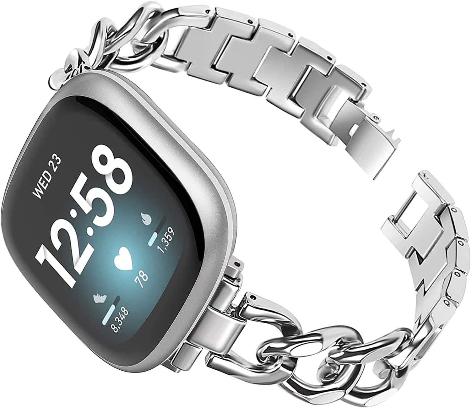 Cinturini Nylon Per Fitbit Versa 3/4 E Sense - Pack Da 3 Sportivi Elastici E Regolabili - Foto 4