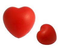 Aangepaste logo stressverlichters hartvormige PU schuim knijp speelgoed anti-stress ballen
