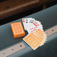 Cartes à jouer au poker en plastique de luxe de taille personnalisée conception étanche de qualité supérieure avec logo personnalisé pour casino pour parties de jeu
