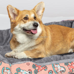 เสื่อสัตว์เลี้ยงทรงสี่เหลี่ยมแบบถอดออกได้และซักได้เตียงสุนัขสีทึบสำหรับฤดูหนาว - Product Image 2